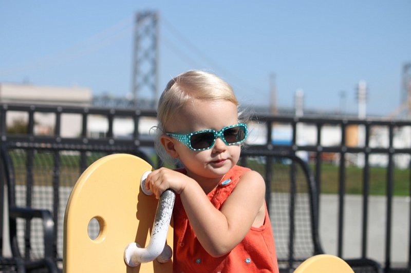 IMG_0979.JPG - Camille enjoying the playground by Giants Stadium