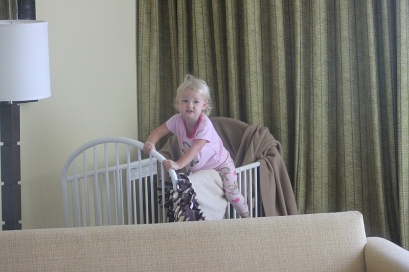 IMG_1911.JPG - Camille was so eager to get home she crawled out of her crib!