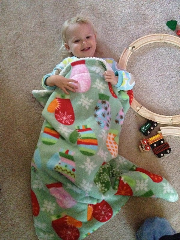 IMG_0138.jpg - A new blanket from Auntie Pam