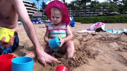 IMG_0239 - Camille Playing in the Sand with her Cups