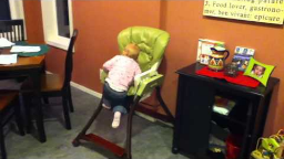 IMG_0160 - Camille Climbs into High Chair