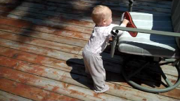 2010-08-01 VID00005 - Walking with Mommy's Shoes